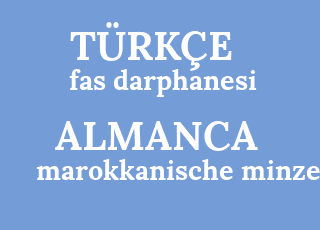 Almanca Ceviri Marokkanische Minze Turkcesi Nedir Marokkanische Minze Ne Demek Marokkanische Minze Cevirisi Nedir Almanca Marokkanische Minze Ne Demek